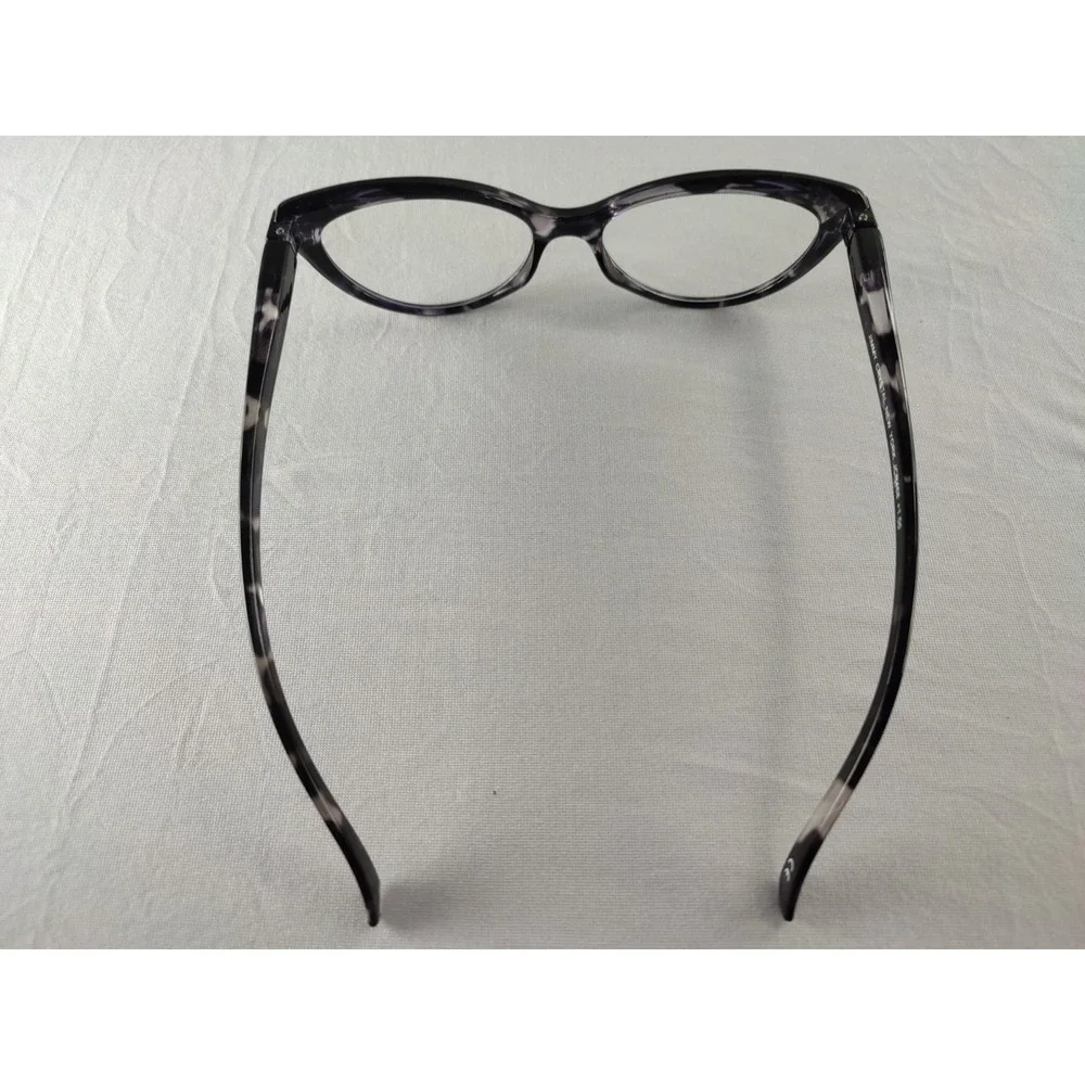 Jimmy Crystal New‎ York JCR468 Purple Marble Cat Eye Eyeglass Frames Swarovski